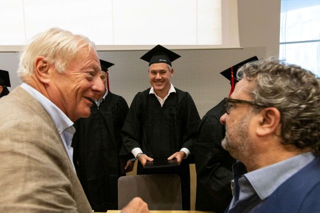 Rencontre entre les alumnis CPA 1984 et 2024.